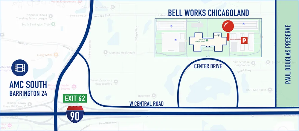 Chicago Bwc Map indoor golf in hoffman estates il